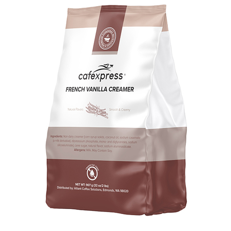 CAFEXPRESS French Vanilla Creamer Powder, 2 Lb Bags, PK6 PK 014385